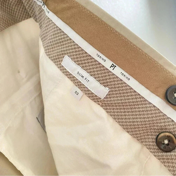 PT Torino Slim-Fit Silk-Blend SilkOchino Trousers Sz 52/36 Made in Italy - Picture 6 of 12